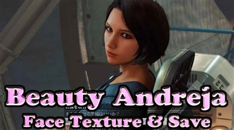 Beauty Andreja Face Texture and SaveGame | Starfield Mod Download
