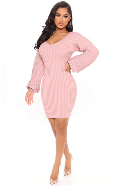 sweater dresses pink 12