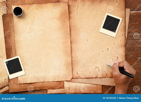 paper    ink stock photo image  brown