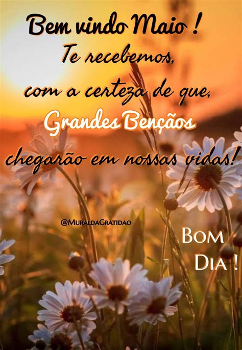 Bom Dia Maio Seja Bem Vindo - 5