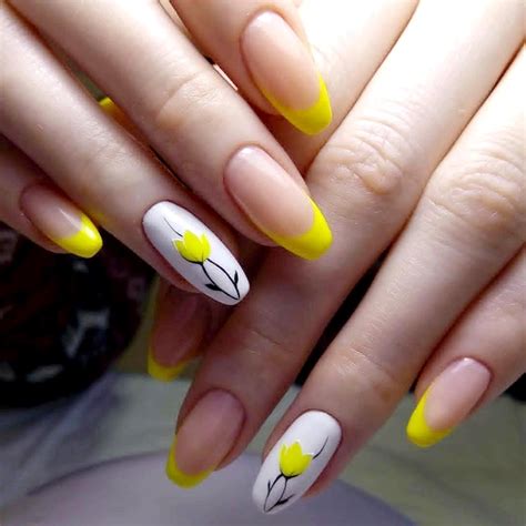 Маникюр Желтый Цвет Френч — Richnail.ru