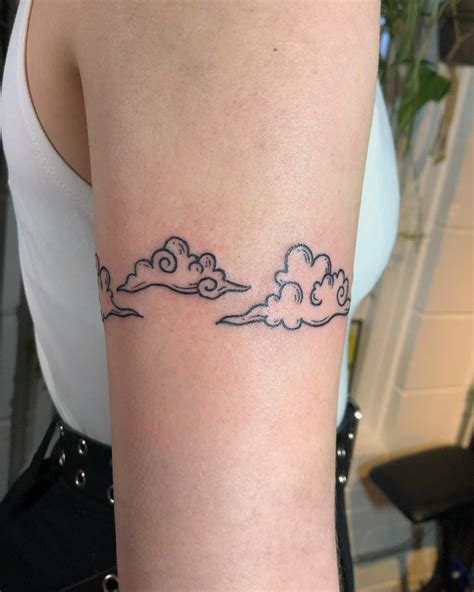 cloud arm tattoo