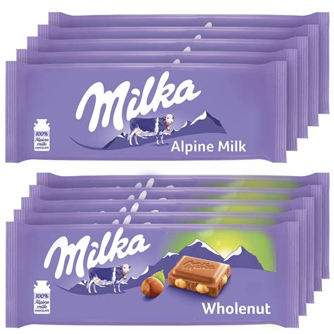 Buy Milka European Chocolate Bars Variety Pack, Alpine Milk Chocolate