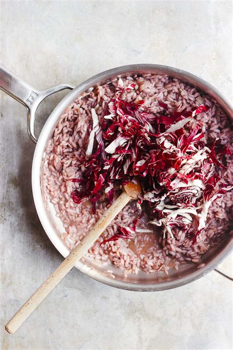 Red Wine Risotto with Radicchio and Cashew Cream (vegan, gluten-free)