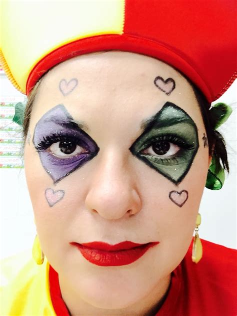 Court Jester makeup | Jester makeup, Makeup, Halloween face makeup