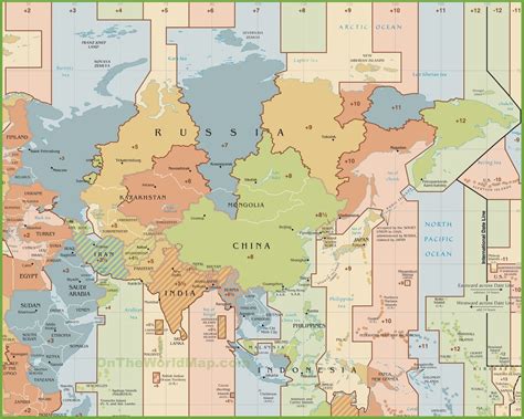 Time Zones In India Map | Us World Maps