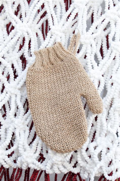 premium photo brown mitten   white background  display