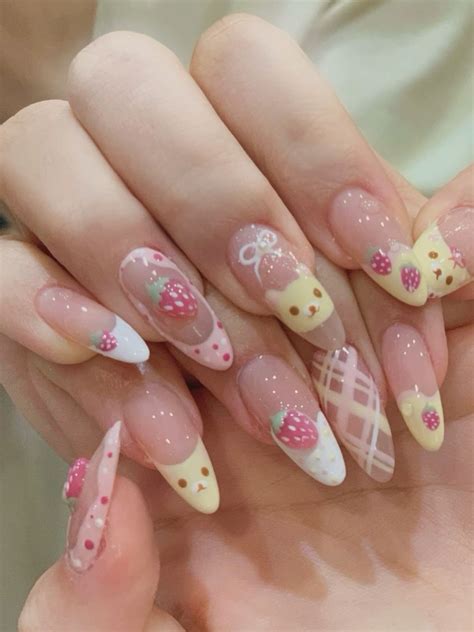 nail inspo, cute nails, nail art, kawaii, xhs | Really cute nails, Fake