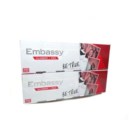 Embassy No. 1 Red - 20 packs of 20 cigarettes (400)