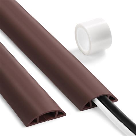 amazoncom floor cable cover ft brown lzeoy cord covers  wires