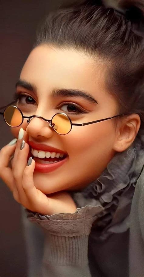 eye lash art face smile dp gril dp hd retro glam  glasses