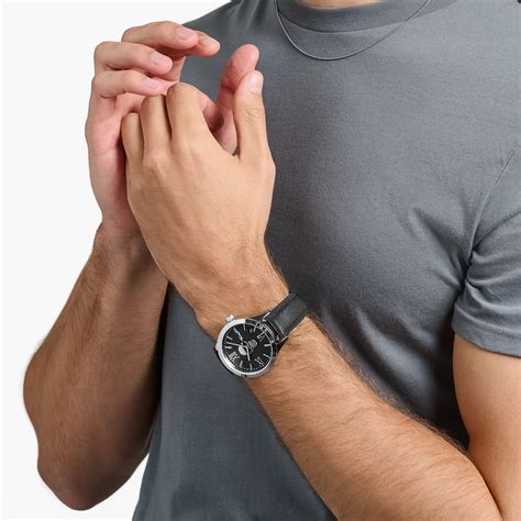 Montre Homme Thomas Sabo Rebel Icon Skull Bracelet Cuir Noir | L