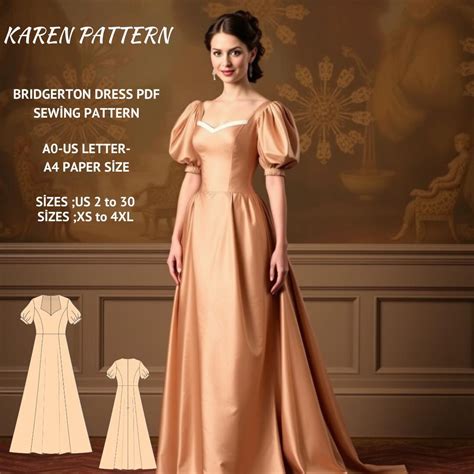 bridgerton gown sewing pattern bridgerton style dress renaissance