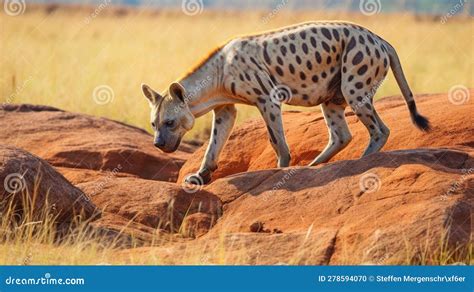 Hyenas on the Hunt stock illustration. Illustration of hyenas - 278594070