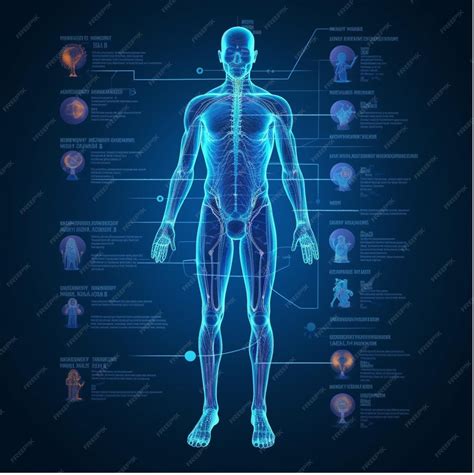 Premium Photo | Illustration full human body anatomy information