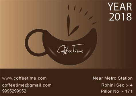 coffee shop calendar  behance