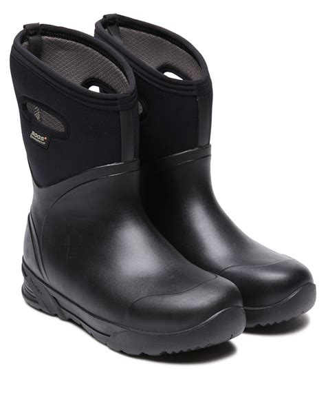 Bogs Footwear Bozeman Mid Mens Boot - Black | SurfStitch