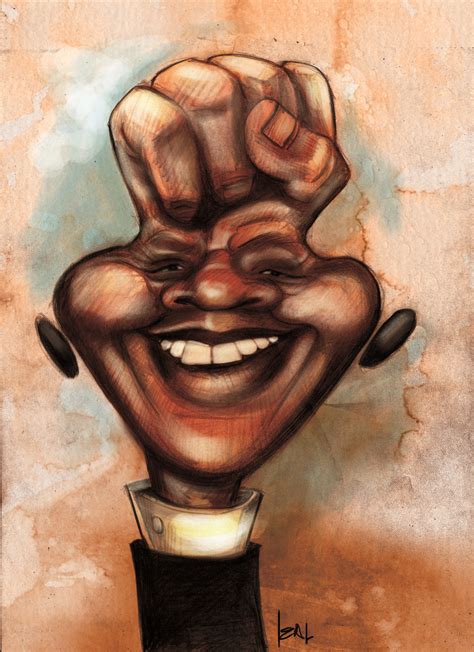 CARICATURA NELSON MANDELA | Personajes