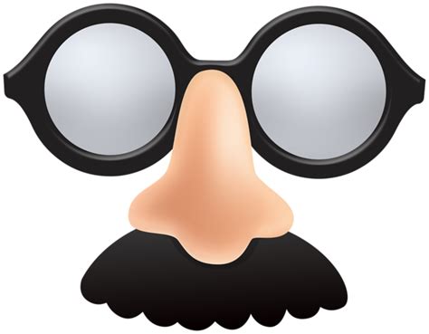 Funny Big Nose and Glasses Mask PNG Clipart | Halloween clips ...