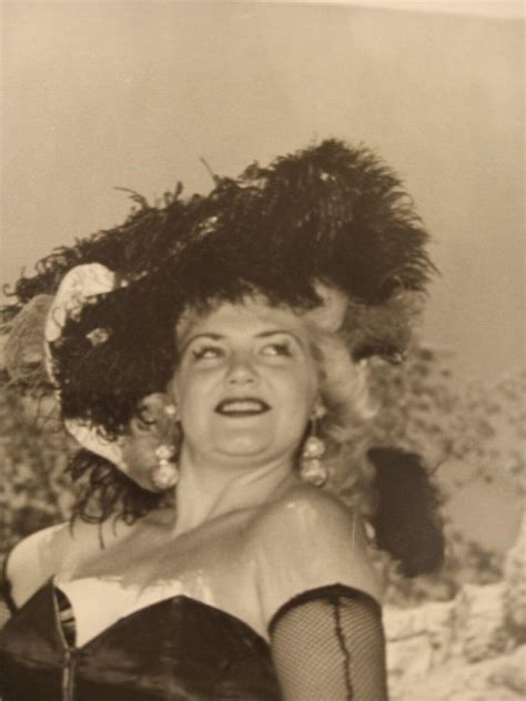 Vintage 1950's Burlesque Promotional Photograph Jennie Lee Mae West