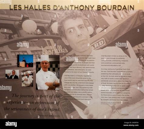 Les Halles D'Anthony Bourdain life history at the Culinary Institute of ...