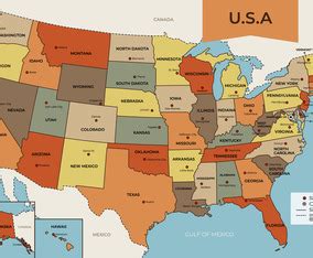 United States Country Map | FreeVectors