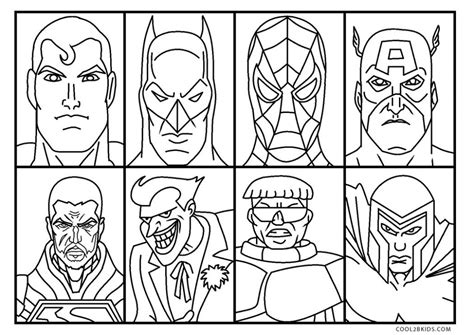Free Printable Superhero Coloring Pages for Kids