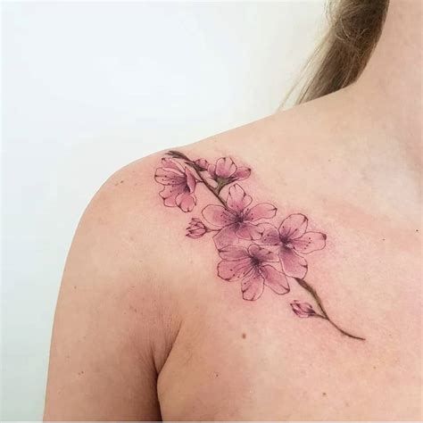 Flor De Cerejeira Tatuagem - Tatuagem de flor de cerejeira: 70 ideias simplesmente apaixonantes
