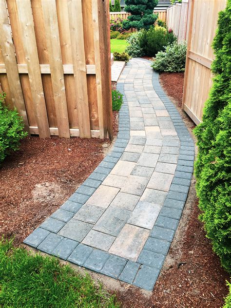 large stone paver walkway   install  stepping stone paver