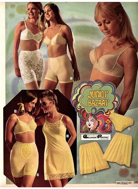 1970s Lingerie Fashion | Panties, Bras, Teddies, Slips