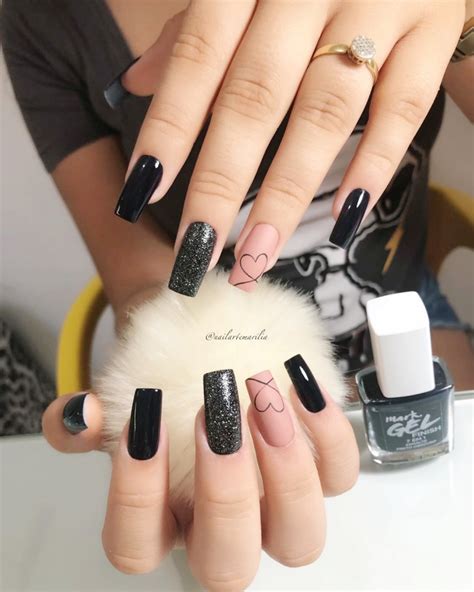 Unha Com Esmalte Preto - 17 Unhas com esmalte preto, veja todas as decorações