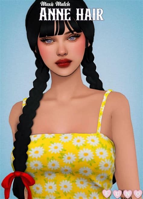 39+ Sims 4 Long Hair CC: Straight, Wavy, Braids & More - We Want Mods