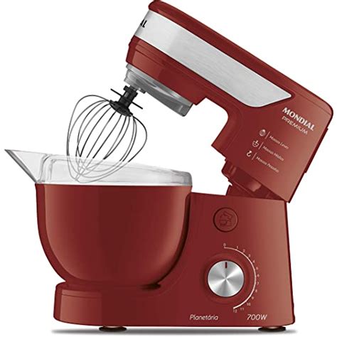 Batedeira Planetaria Para Massas Pesadas - Batedeira Planetária 700W Premium BP-01P-R Para Massas Leves e Pesadas ...
