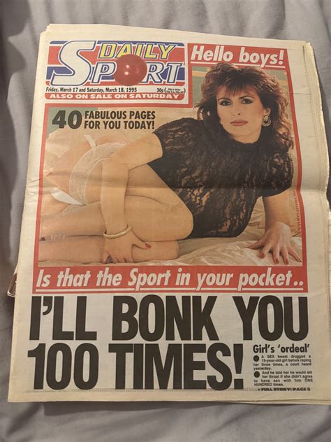 Linsey Dawn Mckenzie The Sunday Sport