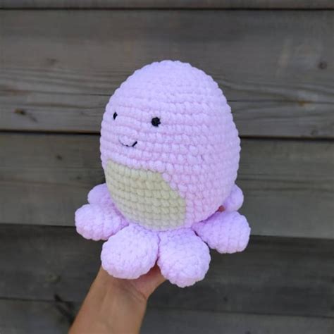 Plush octopus pattern, crochet pattern, octopus easy pattern - Inspire ...