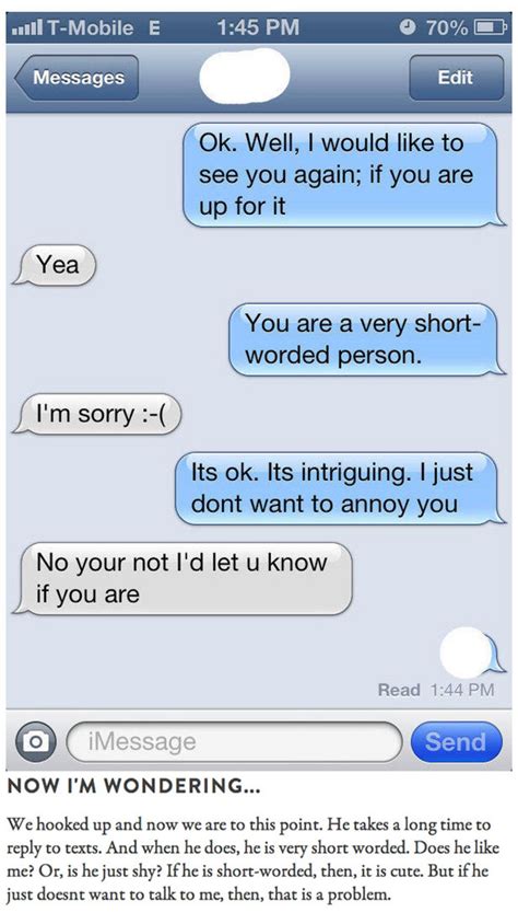 Decoding His Text: Dealing With One-Word Non-Answers | Glamour