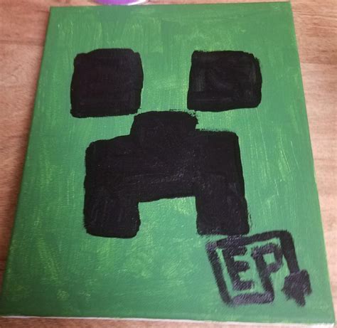 creeper painting  errordoesstupidstuff  deviantart