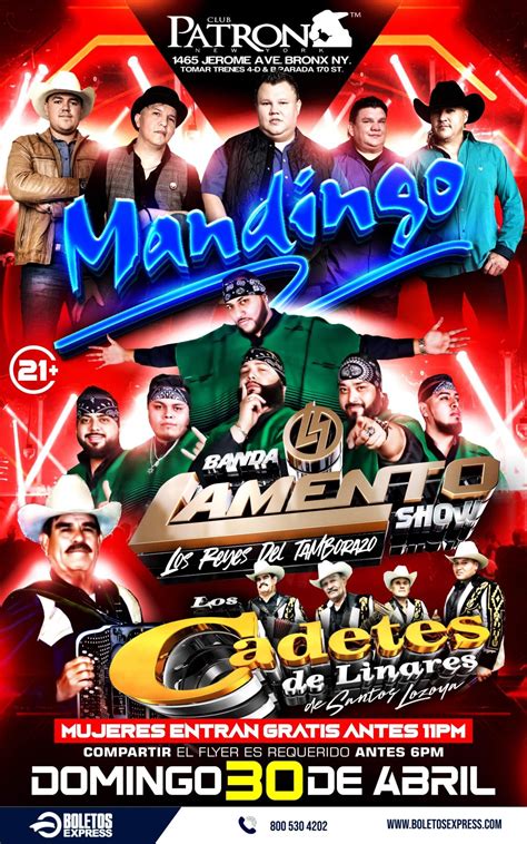 MANDINGO | BANDA LAMENTO SHOW | LOS CADETES DE LINARES Tickets
