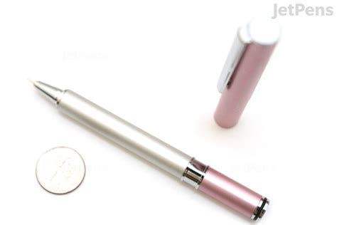 Ohto Tasche Needle-Point Ballpoint Pen - 0.7 mm - Pink Body - JetPens.com