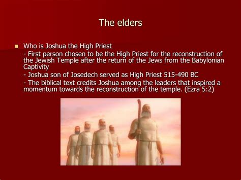 PPT - Joshua the high priest (Zechariah chapter 3) PowerPoint ...