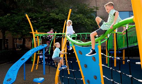 Children Playing At School Playground