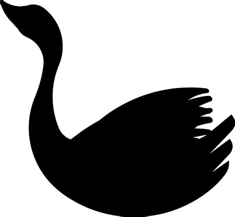 cute swan  vector silhouettes  creazillacom