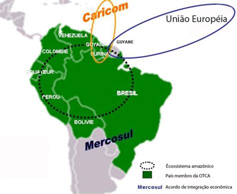 Mapa Do Brasil E Guiana Francesa