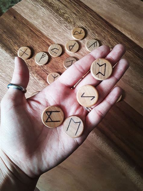 wooden elder futhark rune set futhark runes elder futhark runes runes