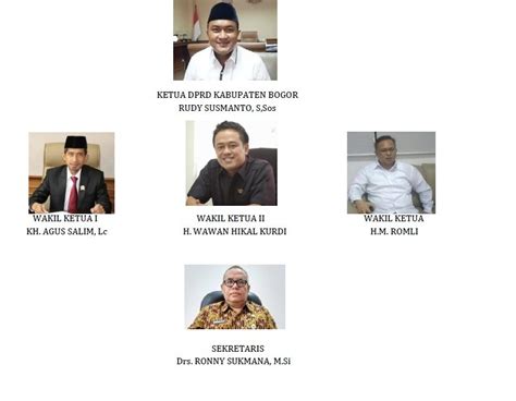 pimpinan  anggota dprd kabupaten bogor