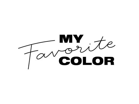 My Favorite Color Logo by Allie Pakrosnis on Dribbble