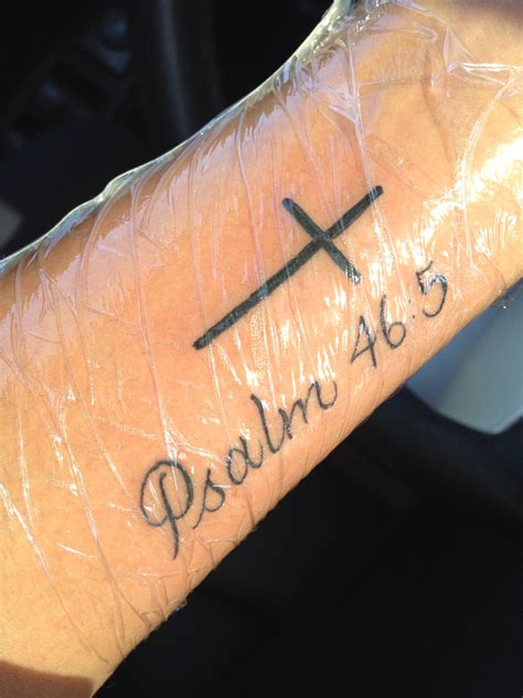 arm tattoo bible verse 8