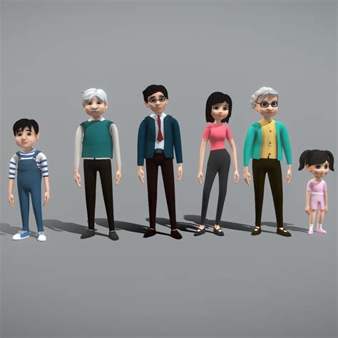 ArtStation - 3D Model - Family Member - Downloadable