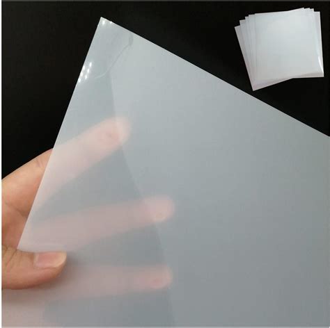BANLTRE 10 Sheets 10 mil Mylar Sheet 12 x 12 inch Milky Translucent PET