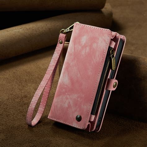 Caseme iPhone 14 Pro hoesje Vintage Portemonnee Roze | Fonu